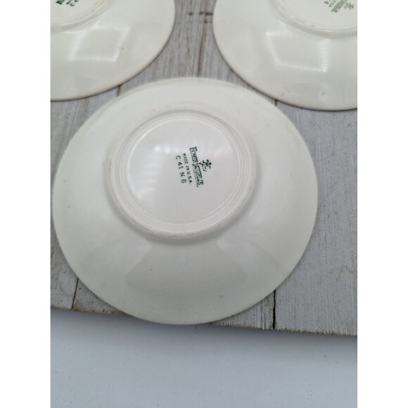 Vintage Homer Laughlin Set of 3 Saucers Plates Neville Pattern - Picture 6 of 8